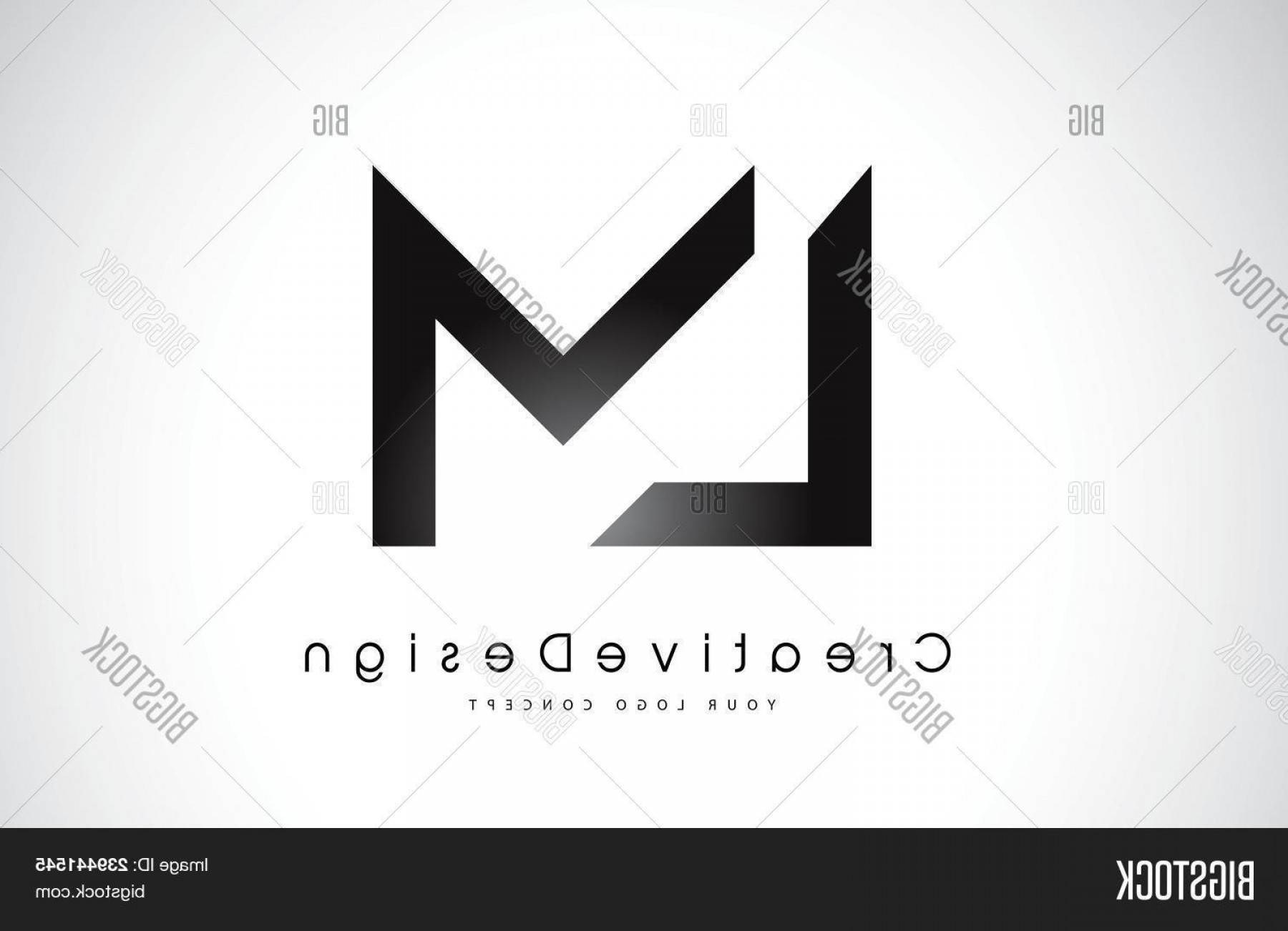 1800x1302 Stock Vector Lm L M Letter Logo Design In Black Colors Creative