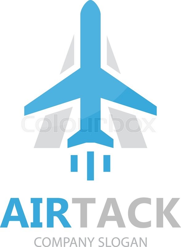 588x800 Vector Airplane And A Letter Logo Stock Vector Colourbox