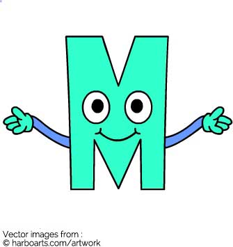 Download Cartoon Letter M 335x355 Download Cartoon Letter M