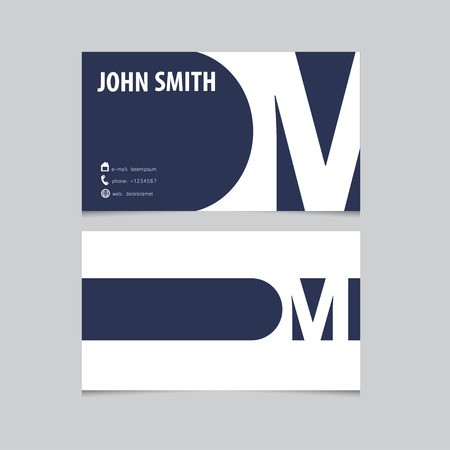 Business Card Template, Letter M Vector Logo Design Royalty 450x450 Business Card Template, Letter M Vector Logo Design Royalty