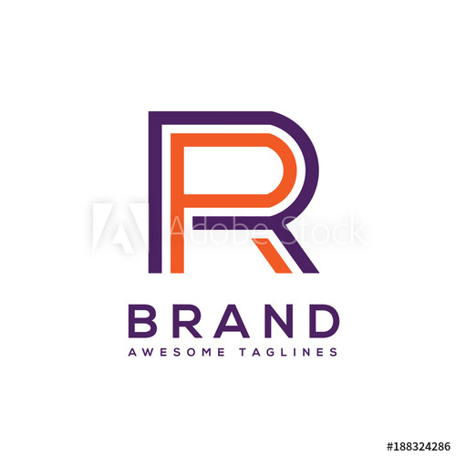 500x500 Creative Letter Rr Logo Design Elements Simple Letter Rr Letter