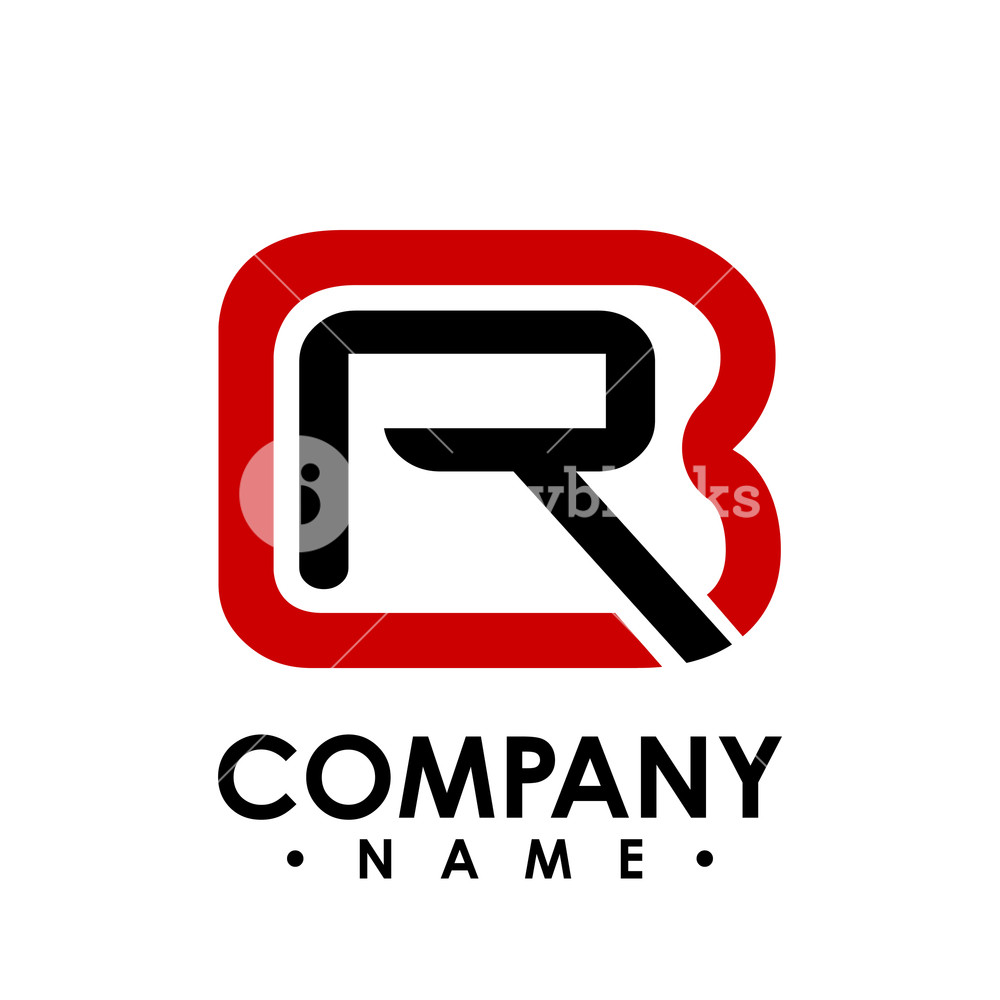1000x1000 Br Letter Logo Design Vector Illustration Template, B Letter Logo