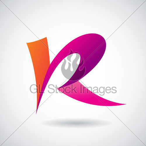 500x500 Logo Shape And Icon Of Letter R, Vector Illustration Gl Stock Images