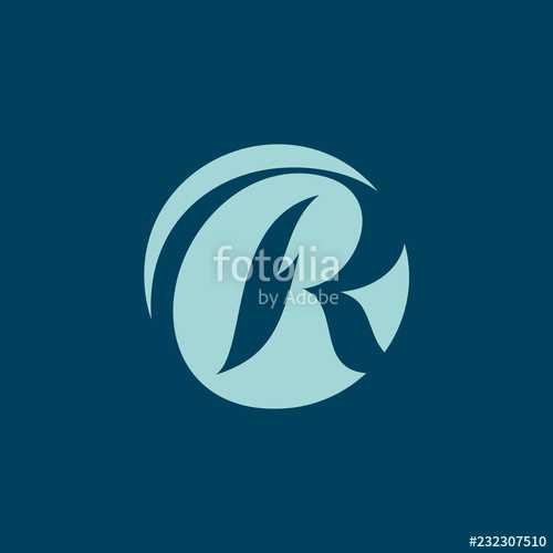 500x500 Sign Of The Letter R Vector Illustration Stock Image