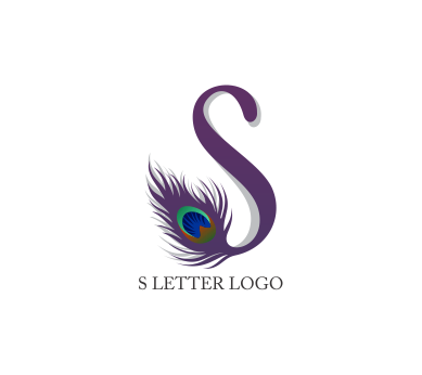 S Peacock Letter Logo Design Download Alphabet Logos Vector 389x346 S Peacock Letter Logo Design Download Alphabet Logos Vector