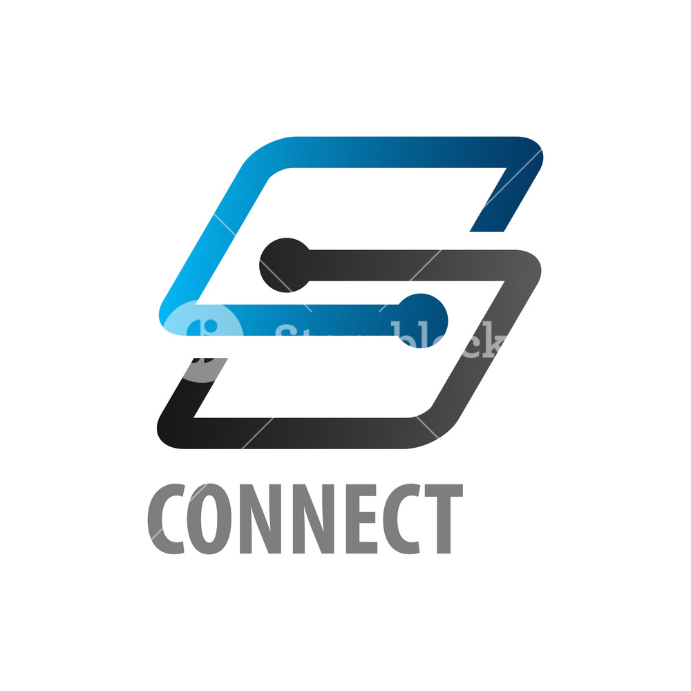 Connect Initial Letter S Logo Concept Design Symbol Graphic 1000x1000 Connect Initial Letter S Logo Concept Design Symbol Graphic