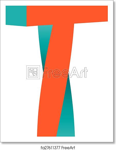 450x580 Free Art Print Of Twisted Letter T Logo Icon Design Template