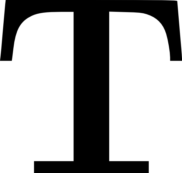 Drawing Vector Letter T 600x571 Drawing Vector Letter T