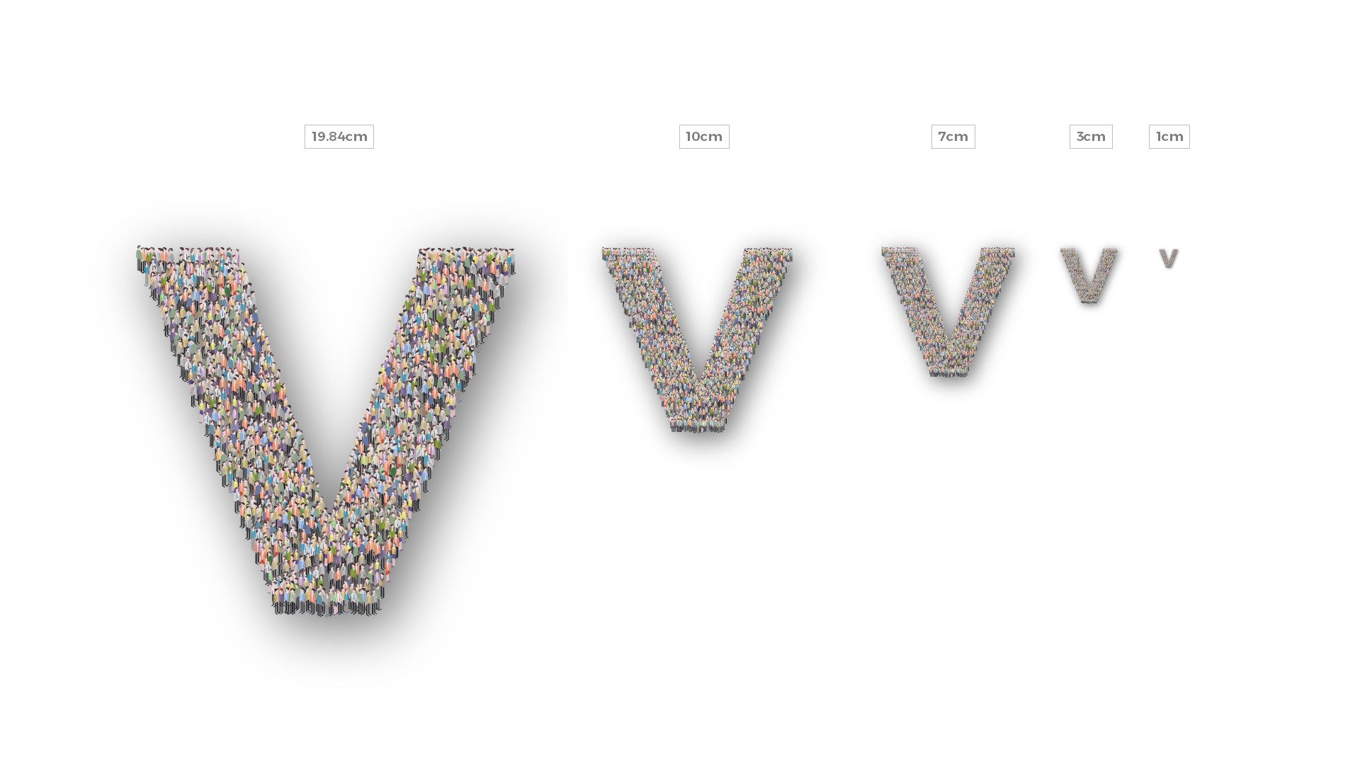1920x1080 Large Group Of People In Letter V Form Vector