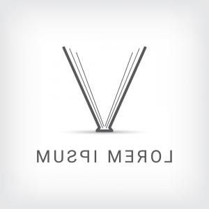 300x300 Photostock Vector V Letter In Oval Logo Design Handandbeak