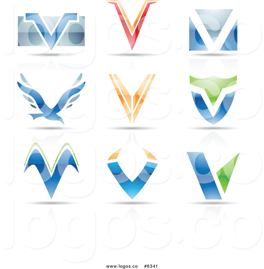 1024x1044 Royalty Free Clip Art Vector Logos Of Colorful Letter V Designs