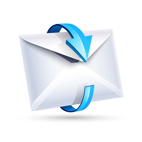 500x500 Email Letter With Arrow Icons Vector Free Download