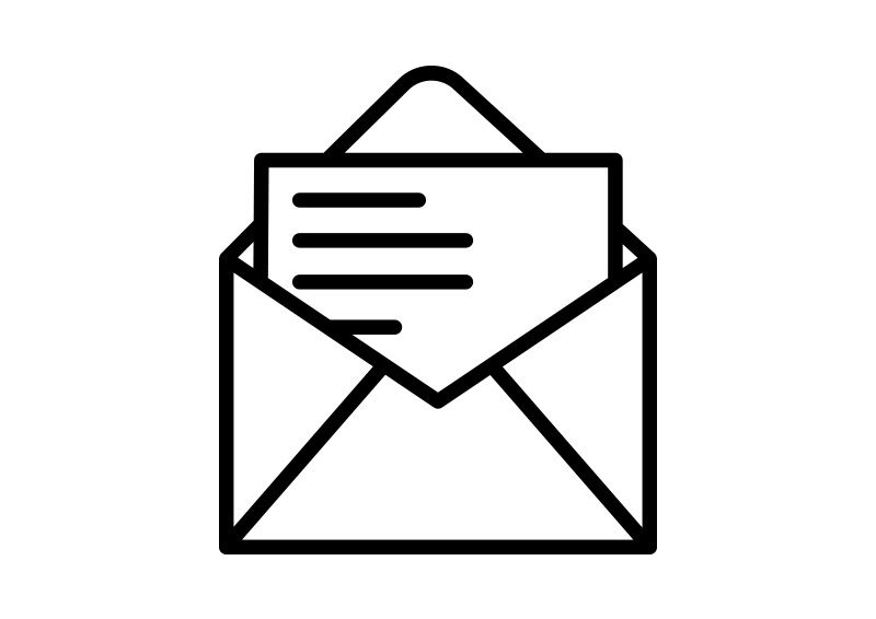 800x566 Letter Outline Vector Icon Simple Vector Icons In Letter