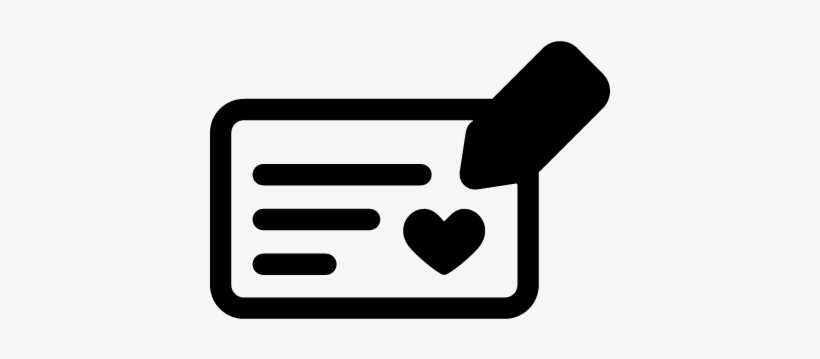 820x359 Pencil Writing A Love Letter Vector