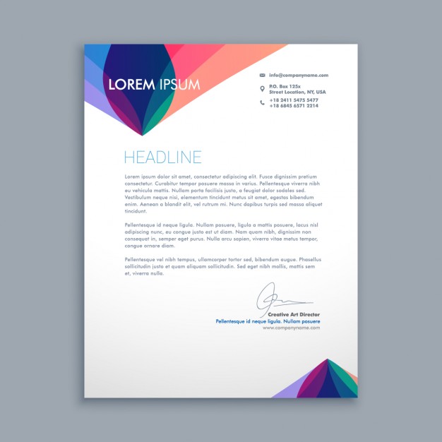 626x626 Creative Business Letter Vector Free Download