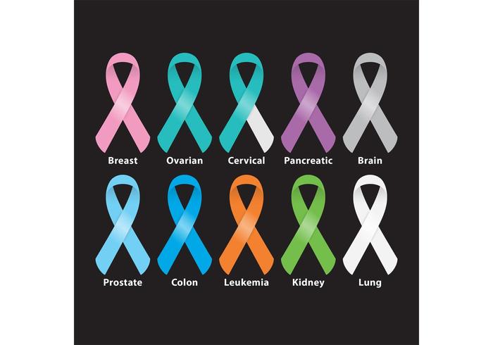 700x490 Glossy Cancer Ribbon Vectors