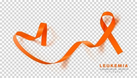 450x256 Leukemia Awareness Month Orange Color Ribbon Isolated