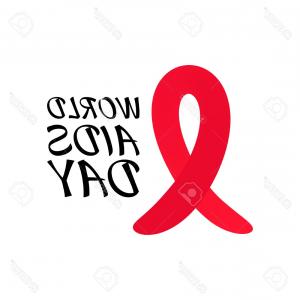 300x300 Photostock Vector Red Ribbon To World Aids Day Bright Cancer