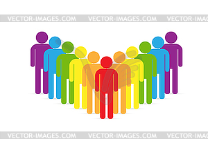 300x211 Lgbt Movement Parade In Colors Of Rainbow Flag