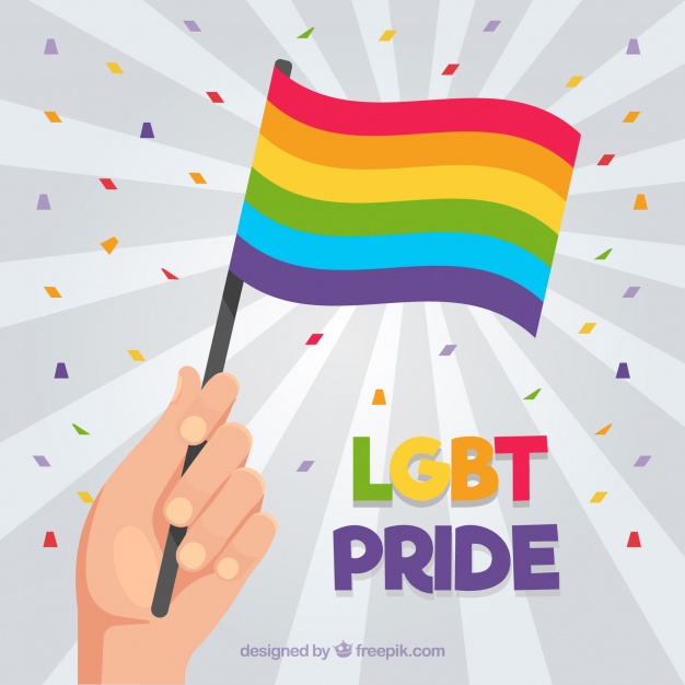 626x626 Lgbt Pride Background With Flag Vector Free Download