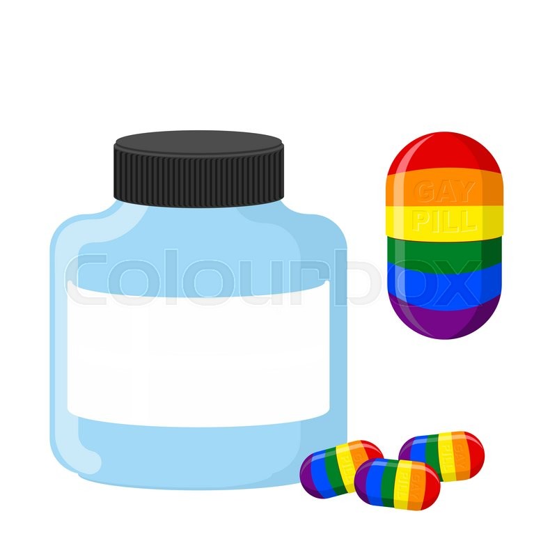 800x800 Pills With Lgbt Flag Vector Stock Vector Colourbox