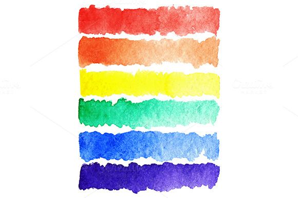 580x386 Watercolor Rainbow Lgbt Flag Vector