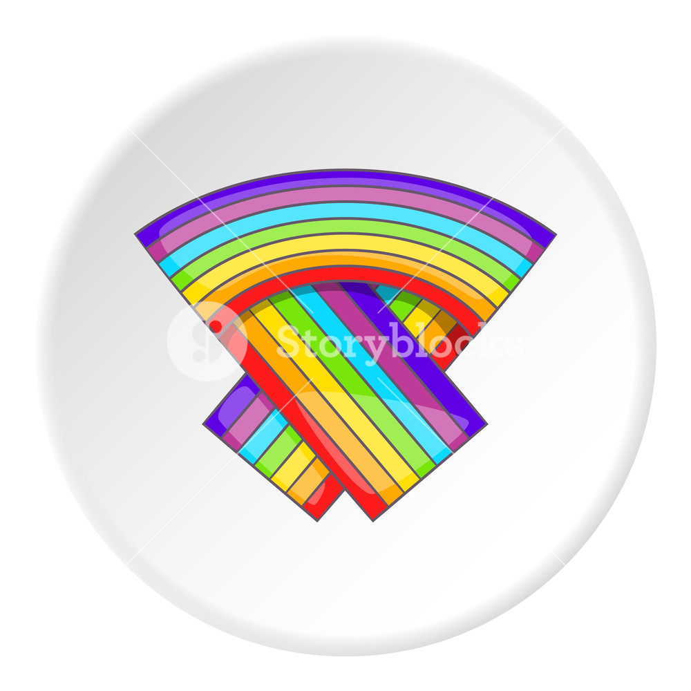 1000x1000 Lgbt Flag Icon Cartoon Illustration Of Lgbt Flag Vector Icon