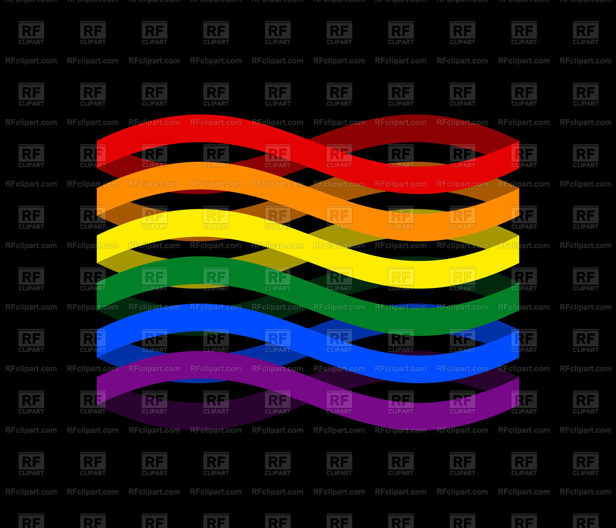 1200x1029 Lgbt Flag Ribbon Isolated Vector Image Of Flags Ribbons