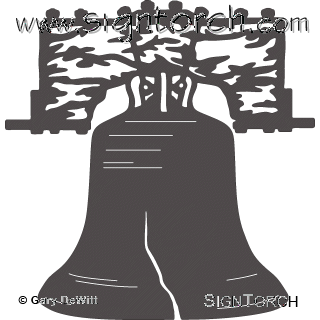 320x320 Liberty Bell Signtorch, Turning Images Into Vector Cut Paths