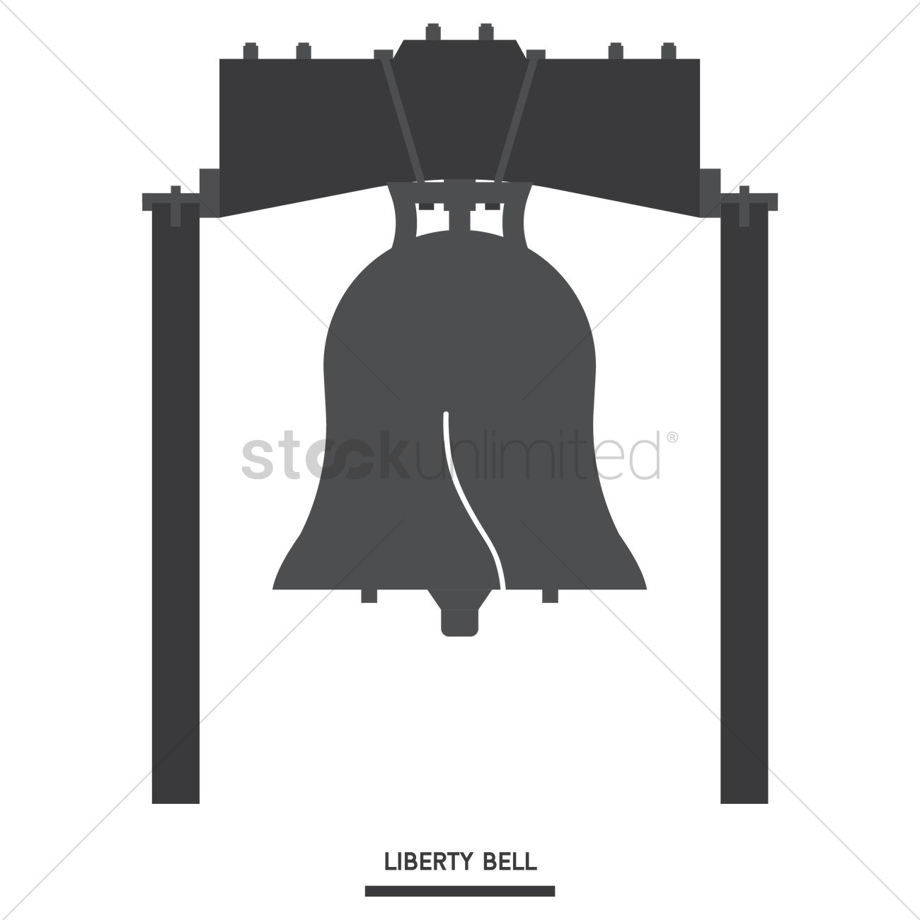 1300x1300 Liberty Bell Vector Image