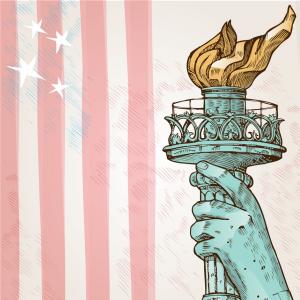 300x300 Statue Of Liberty With Torch Vector Hoodamathrun