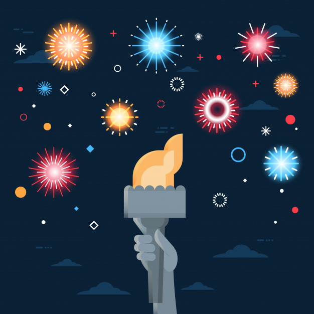 626x626 Statue Of Liberty Hand Holding Torch Vector Premium Download