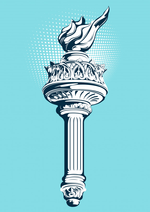 626x885 Torch Of The Statue Of Liberty Vector Premium Download