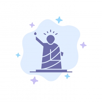 360x360 Free Download Blue Statue Of Liberty Png Images, Blue Vector