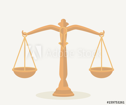 500x417 Libra Vector Icon In Style Of Flat Design