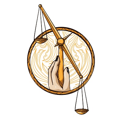 400x400 Zodiac Sign Libra Vector Illustration Tee Shirt Design Tshirt