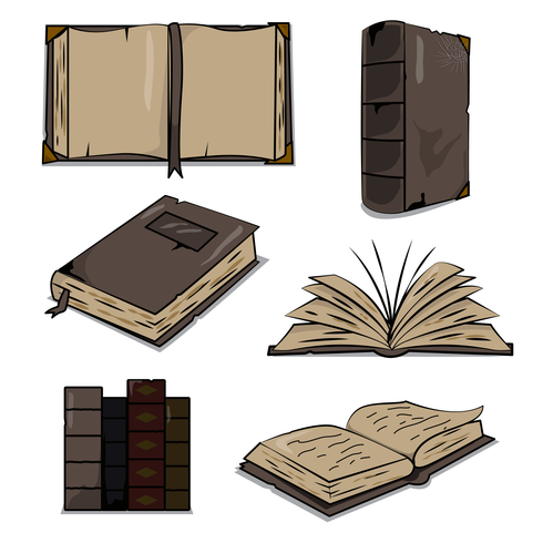 490x490 Old Antique Libro Vector