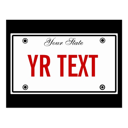 parking spot signs printable license plate template
