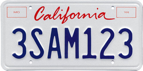 Free Vector Of California License Plate Script 500x250 Free Vector Of California License Plate Script