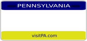 Pennsylvania License Plate Clip Art 300x144 Pennsylvania License Plate Clip Art