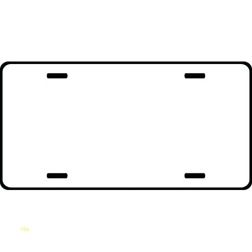 number plate template printable