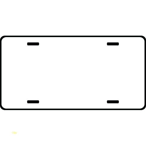 license plate template printable free