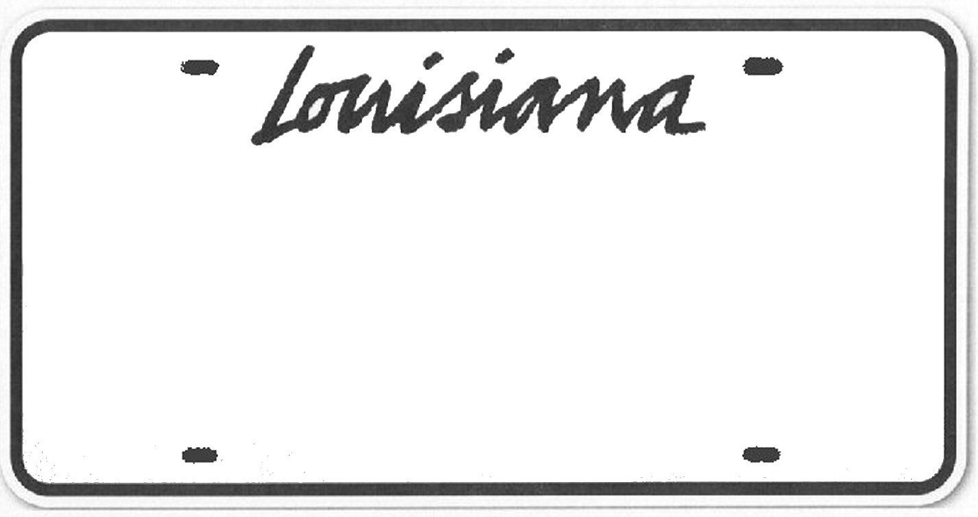 printable license plate template free