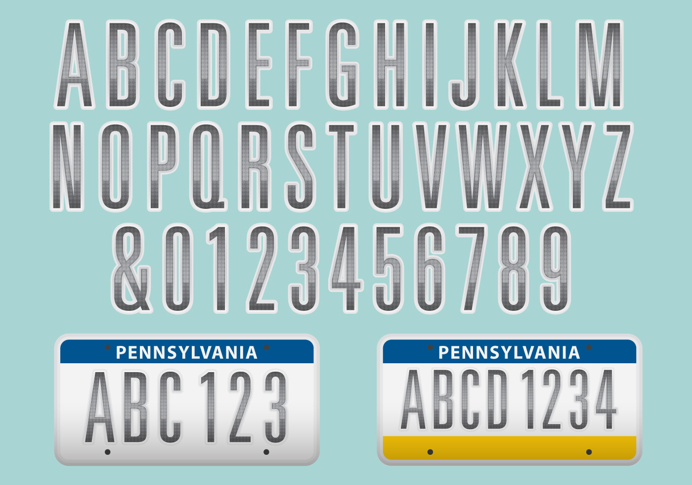 editable printable license plate template