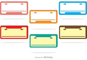 License Plate Template Vector at Vectorified.com | Collection of ...