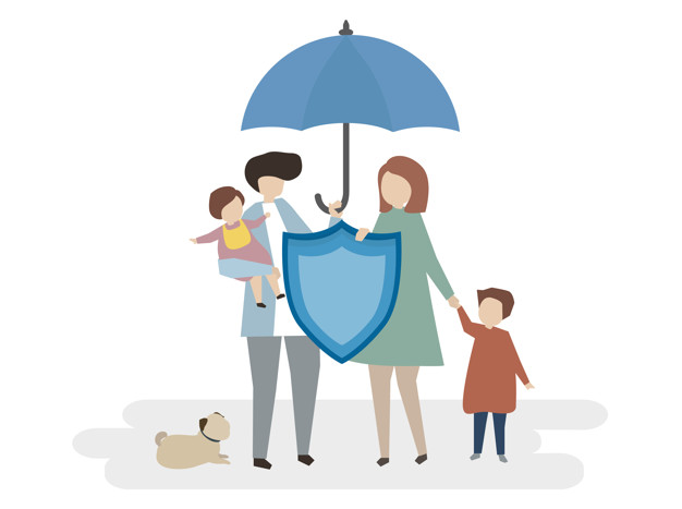 Illustration Of Family Life Insurance Vector Free Download 626x467 Illustration Of Family Life Insurance Vector Free Download