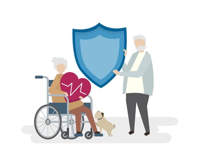 Illustration Of Seniors With Life Insurance 656x490 Illustration Of Seniors With Life Insurance