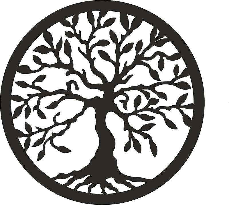 800x714 Tree Of Life Laser Cut Vector Graphic Design Vector