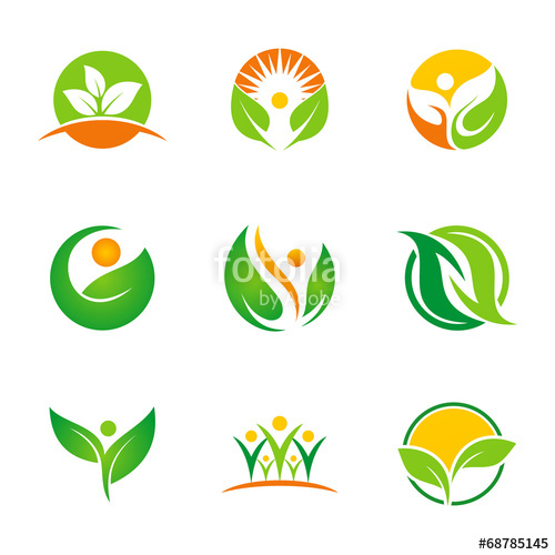 500x500 Ecology Health Life Green Logo Stock Image And Royalty Free