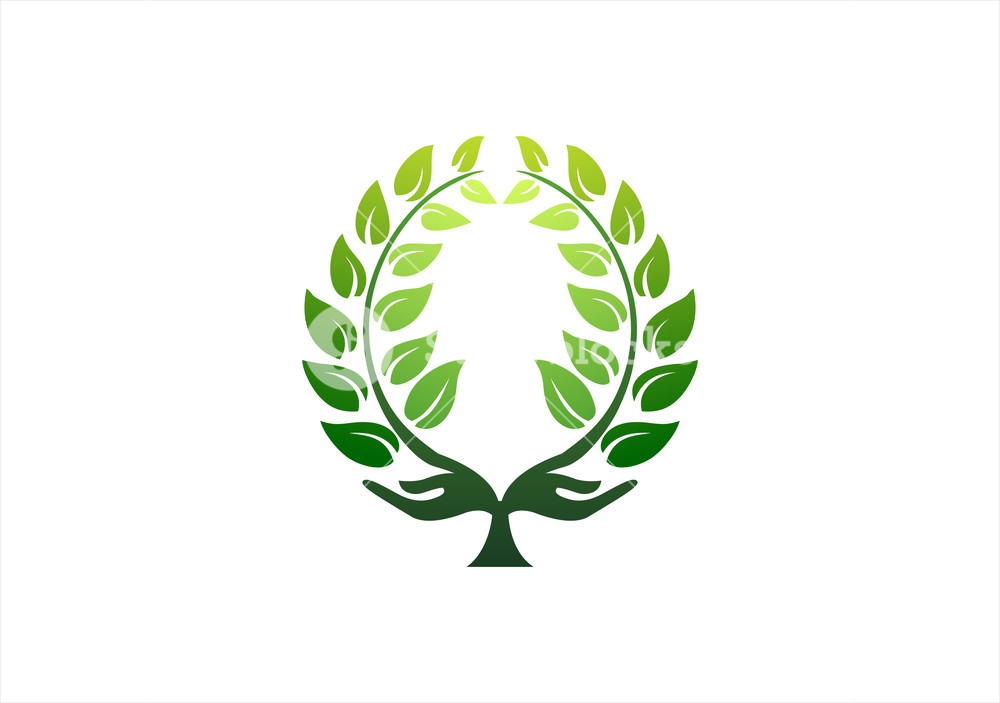 1000x703 Hand Tree Logo, Tree Natural Plant Ecology Symbol Icon, Wellness